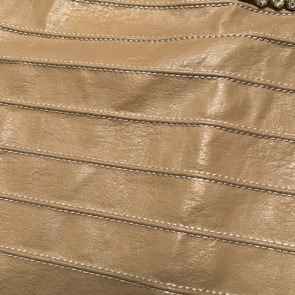 The Sang Tan Faux Leather Mini Skirt S –‎ Rhinestone Buckle, Bandage Style - Picture 4 of 5